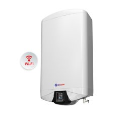 Бойлер Eldom Galant DU060FW-W, 60 л, Плосък, 3.3 kW, Eco режим, Вертикален и хоризонтален монтаж, WI-FI управление, Енергиен клас B, Бял