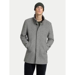 Selected Homme Вълнено палто 16094322 Сив Regular Fit