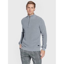Blend Пуловер 20714337 Сив Regular Fit