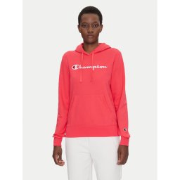 Champion Суитшърт Slim Big Logo 118097 Коралов Regular Fit