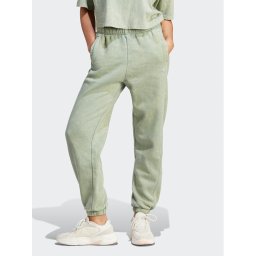 adidas Долнище анцуг ALL SZN Fleece Washed IL3272 Зелен Loose Fit