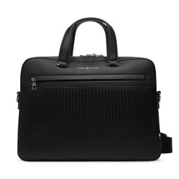 Чанта за лаптоп Tommy Hilfiger Th Woven Computer Bag AM0AM13660 Черен