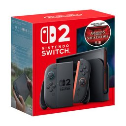 Конзола Nintendo Switch 2 + Assassin's Creed Shadows, 256GB, черна
