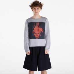 Пуловер Comme des Garçons SHIRT Sweater Grey/ Red XL