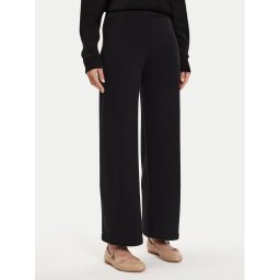 Max Mara Leisure Плетени панталони Epopea 24263360 Черен Relaxed Fit