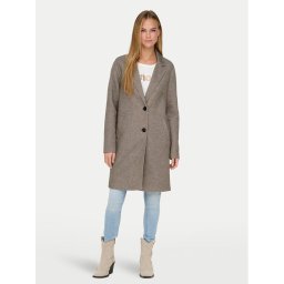 ONLY Преходно палто Sedona 15321862 Сив Regular Fit