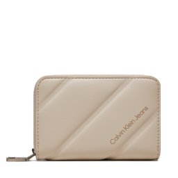 Портфейл Calvin Klein Jeans Quileted Med Zip K60K612256 Екрю