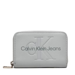 Портфейл Calvin Klein Jeans Sculpted Med Zip Around Mono K60K612255 Сив