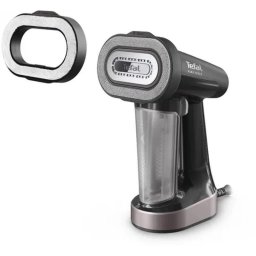 Tefal Pure Force DT8765E0 - ръчен уред 3 в 1 за гладене с пара и премахване на мъх - черен