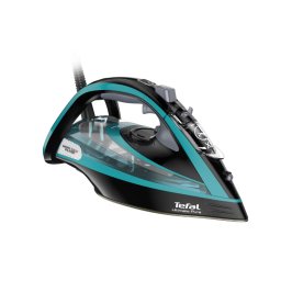 Tefal Ultimate 3 FV9844E0 - премиум парна ютия 3200W, 250g/min ударна пара, Micro-Calc Filter - черна/синя