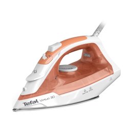 Tefal Virtuo 30 FV2C40E0 - парна ютия 2000W, 120g/min ударна пара, керамична плоча - пастелно оранжева