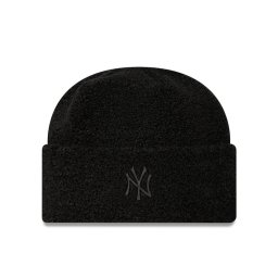 New Era Шапка Borg New York Yankees Cuff Knit Beanie 60580757 Черен