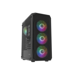 Кутия за компютър Fury PC Case Shobo SH4F RGB Midi Tower, Window, Black