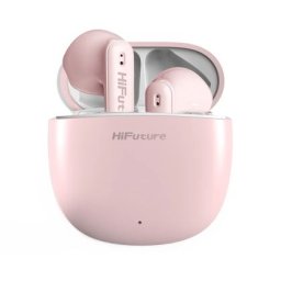 Слушалки HiFuture ColorBuds2 Pink, Fashion TWS Earbuds, *5+15hours Play time, Bluetooth 5.3, 10MM Driver, Soft Bass, Comfort Fit, Colorful option