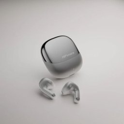 Слушалки HiFuture ChromeBuds Titanium, Metallic Charge Case, 4 MICS ENC, Wireless 5.4, Up to 6 Hours Battery Life by one charge, IPX5, Ultra Bass, Up to 30 Hours Battery Life Combined