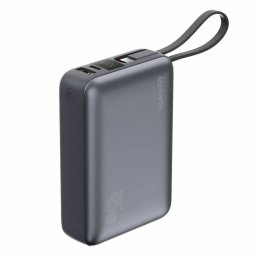 Външна батерия /power bank/ 4smarts Enterprise Compact, 20 000mAh, сива, 1x USB-C(ж), 1x USB-C(м), 1x USB-A(ж), PD 3.0, 22.5W