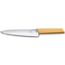 Кухненски нож Victorinox Swiss Modern Carving Knife, универсален, 19 см, жълт