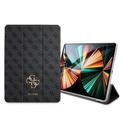 Калъф за таблет Guess 4G Folio Cover (GUIC11G4GFGR), за Apple iPad Pro 11 M1 (2021), iPad Pro 11 (2020/2018), с поставка, сив