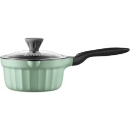 BUYDEEM CP141 Cast Aluminum Nonstick Sauce Pan 1,8L, Cozy Greenish