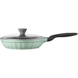 BUYDEEM CP151 Cast Aluminum Nonstick Frying Pan 25 cm, Cozy Greenish