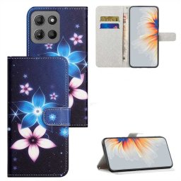 Калъф тип портмоне за Motorola G57 Power 5G - две цветя