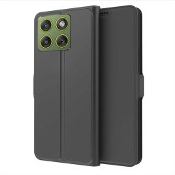 Тънък калъф страничен flip за Motorola G57 Power 5G – черен