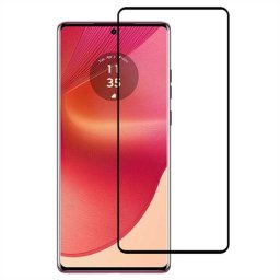 Удароустойчив стъклен протектор за Motorola Edge 50 Fusion 5G - с черна рамка