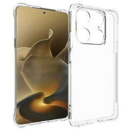 Силиконов гръб с подсилени ръбове за Motorola Signature 5G - прозрачен