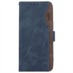 Кожен калъф страничен flip марка ABEEL за Motorola Signature 5G – син