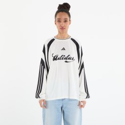 Тениска adidas House Of Tiro Long Sleeve Jersey Off White/ Black XS