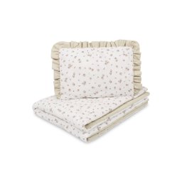 Спален комплект двулицев за бебешко креватче Rose Beige 75X95 25X35 Sensillo