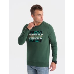 Ombre Men's printed over-the-head sweatshirt - green