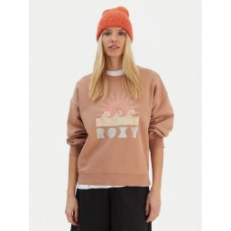 Roxy Суитшърт ERJFT04874 Кафяв Relaxed Fit