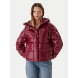 Calvin Klein Jeans Зимно яке LV047D505G Бордо Relaxed Fit