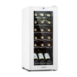 Klarstein Shiraz 18 Slim Uno, шкаф за вино, 50 л, 18 бутилки, 5-18°C, сензорен контролен панел (HEA-Shiraz18-WH)