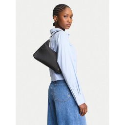 Calvin Klein Jeans Дамска чанта Satin Nylon Small Shoulder Bag LV04K3219G Черен