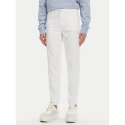 Calvin Klein Дънки K20K208261 Бял Slim Fit