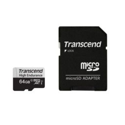 Памет Transcend 64GB micro SD w/ adapter U1, High Endurance