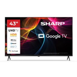 Телевизор Sharp 43HL4265E, 43" Google TV, 4K Ultra HD 3840x2160 Frameless, 1 000 000:1, AQUOS, DVB-T/T2/C/S/S2, Active Motion 1000, HDR10, Dolby Atmos, Dolby Vision, Google Assistant, Google Cast, HDMI 2.1 with eARC, 3.5mm Headphone jack / line-out, USB,