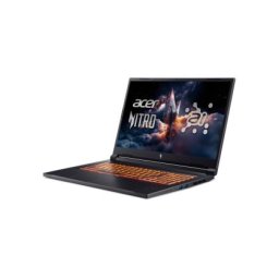 Лаптоп Acer Nitro V17, NG-ANV17-41-R14D, AMD Ryzen R7 260 ( up to 5.1GHz, 16MB), 17.3" FHD(1920x1080)IPS 144Hz, 1*16GB DDR5, 1024GB, NVIDIA GeForce RTX 4050 6GB GDDR6, Wi-Fi AX, BT, Win 11 Home, Black+Acer 15.6" Nitro Gaming Backpack Black/Red