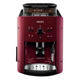 Krups EA810770 Essential Espresso – кафеавтомат 15 бара, 1.7L, 260г зърна, червен