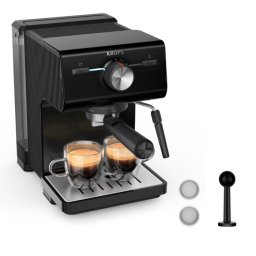 Krups XP381810 Authentic C50 – ръчна еспресо машина 15 бара, 2.0 л, 1400W – черна