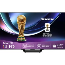 Телевизор Hisense 85"U7Q Pro, 4K Ultra HD 3840x2160, ULED, FALD, Quantum Dot, 165Hz