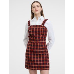 Orsay Red & Black Women's Plaid Dress - Women's