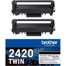 BROTHER TN2420 TWIN-pack black toners BK 3000pages/cartridge