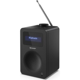 Радио Sharp Radios DR-430(BK), DIGITAL RADIO, Bluetooth 5.0, 5W, 20 DAB+/DAB/FM, Auto time/date, LCD Display, Dual alarm, 3.5mm