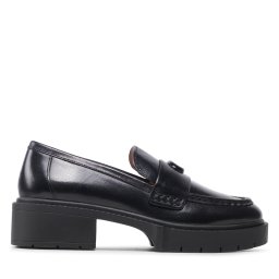лоуфъри с дебела подметка Coach Leah Loafer CB990 Черен