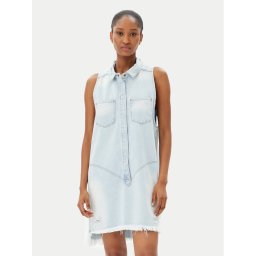 One Teaspoon Дънкова рокля Braxton 25354 Светлосиньо Regular Fit