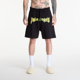 Къси панталони Palm Angels Outline Logo Sweatshorts Black/ Yellow S
