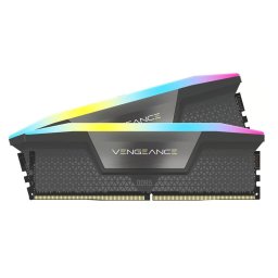 Памет 32GB (2x16GB) DDR5 6000MT/s, Corsair Vengeance RGB Black, CMH32GX5M2E6000Z36, 1.35V